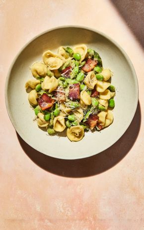 Les Pâtes Fèves et Pancetta