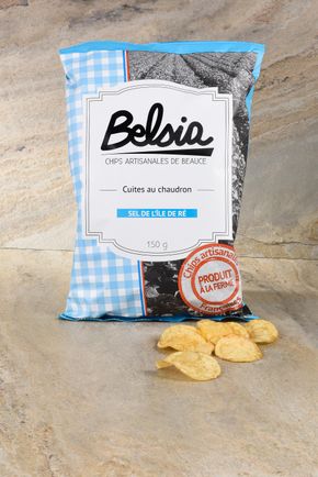 Les Chips artisanales au sel de l'ile de ré  "Belsia"