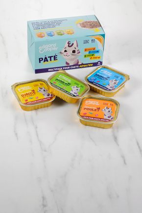 Le Multipack de pâtés onctueux pour chat "Edgard & Cooper"