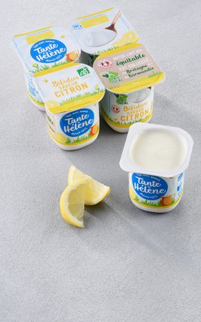 Les Yaourts bifidus saveur citron BIO