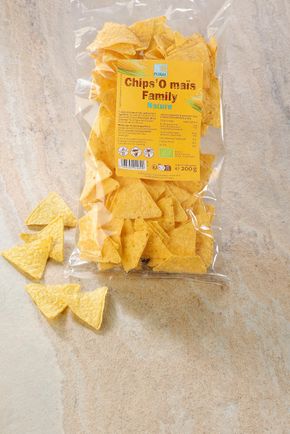Les Chips de maïs nature BIO
