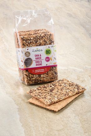 Les Crackers chia et avoine BIO