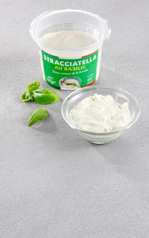 La Stracciatella  au basilic
