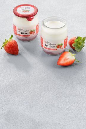 Les Yaourts fraise "La Ferme des Peupliers"