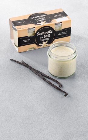 La Semoule au lait à la vanille