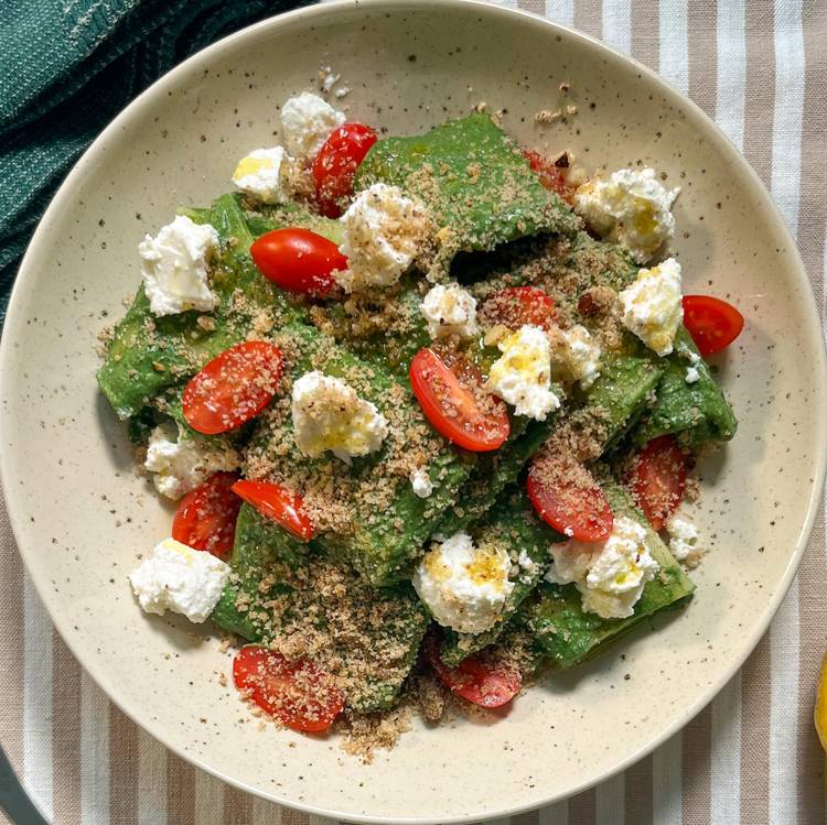 Les Pâtes ricotta épinards