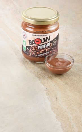 La Pâte à tartiner protéinée cacao noisette BIO "Baouw"
