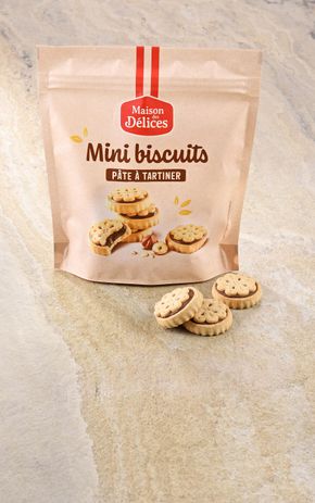 Les Mini biscuits pâte à tartiner