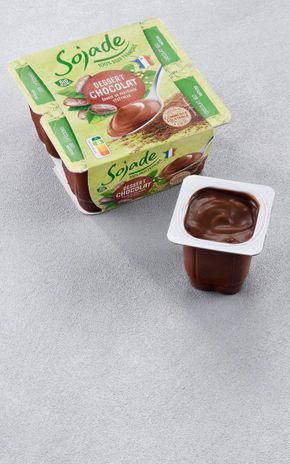 Le Dessert au soja au chocolat BIO