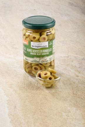 Les Olives vertes en rondelles BIO