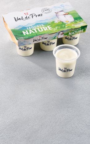 Les Yaourts brassés natures "Val de Praz"