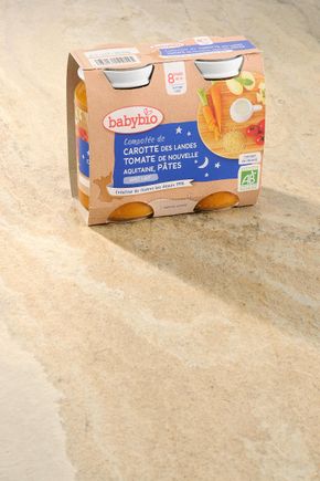 Compotée de carotte, tomate, pâtes BIO - dès 8 mois