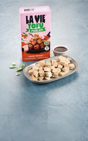 Les Dés de tofu fumé teriyaki "La Vie"