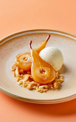 La Poire pochée au thé