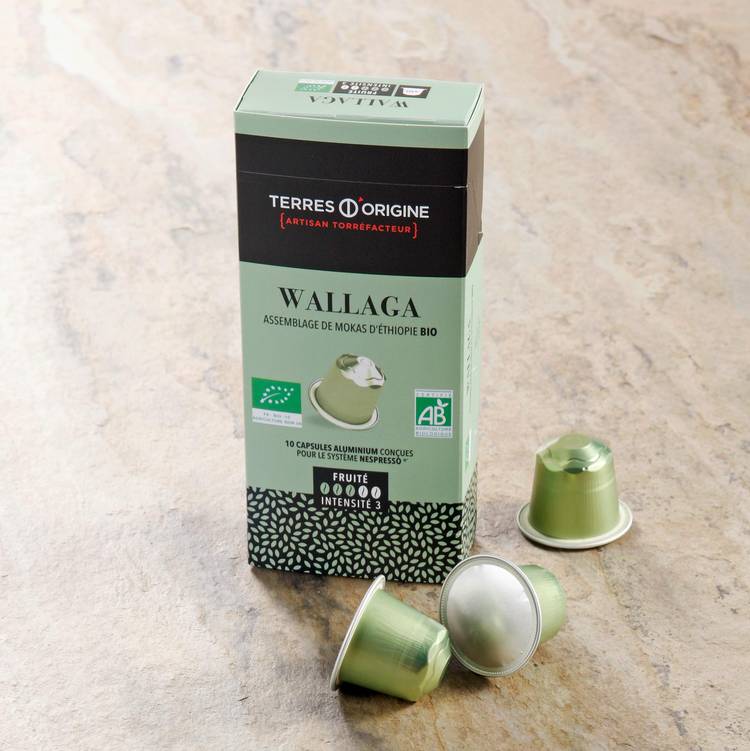 Le Café Wallaga BIO fruité en capsule