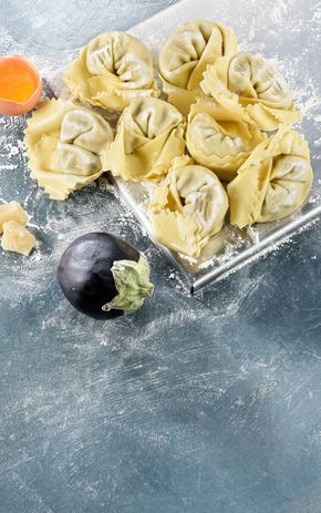 Les Cappellacci aubergines et pecorino AOP