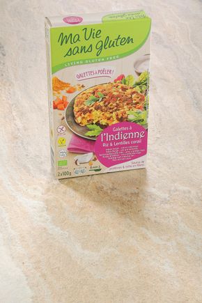La Galette à l'indienne riz lentilles corail BIO et sans gluten