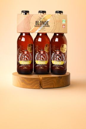 Le Pack de 3 bières blondes BIO "Brasseurs Savoyards"