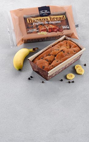 Le Banana bread aux pépites de chocolat à partager