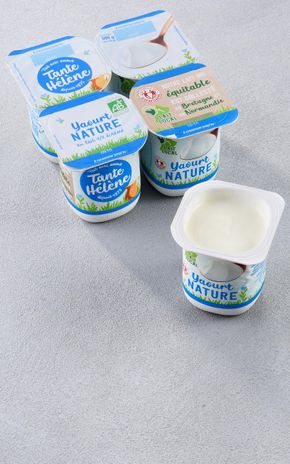 Les Yaourts nature demi-écrémé BIO