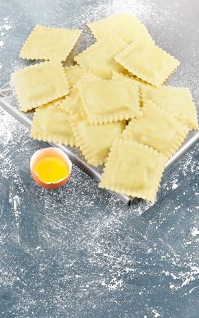 Les Ravioli burrata et ail des ours