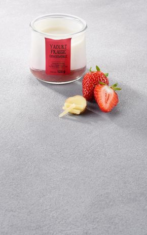 Le Yaourt brassé au gingembre et fraise
