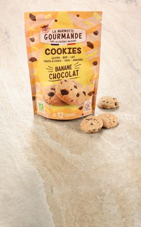 Les Cookies banane chocolat  BIO "La Marmotte Gourmande"