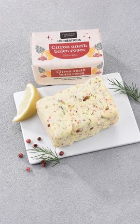 Le Beurre citron, aneth et baies roses