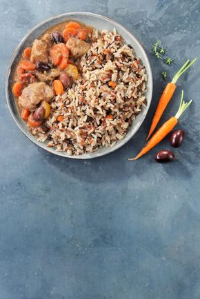 Le Sauté de veau avec du riz "Aussitôt Bon"