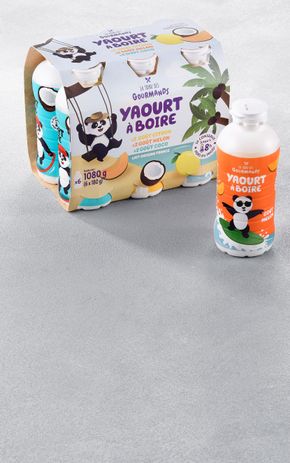 Les Yaourts à boire panachés fruits d'été