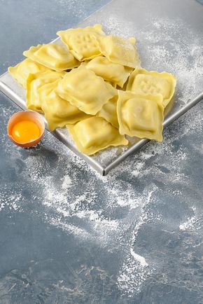 Les Ravioli jambon cru de parme et scamorza fumé
