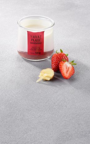Le Yaourt brassé gingembre et fraise