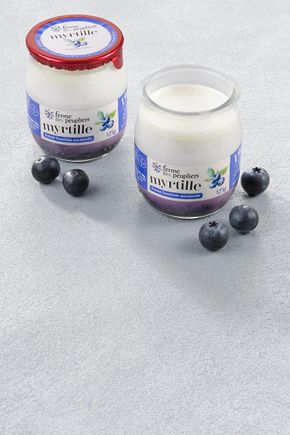 Les Yaourts myrtille "La Ferme des Peupliers"