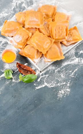 Les Ravioli pesto rosso et ricotta