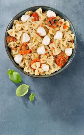Les Mini farfalles tomates mozzarella