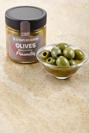 Les Olives dénoyautées pimentées BIO