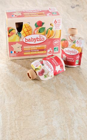 Multi-Parfums gourdes fruits BIO- dès 6 mois