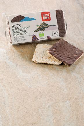 Les Galettes de riz au sarrasin et au chocolat BIO et sans gluten