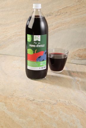 Le Pur jus de pomme et myrtille BIO