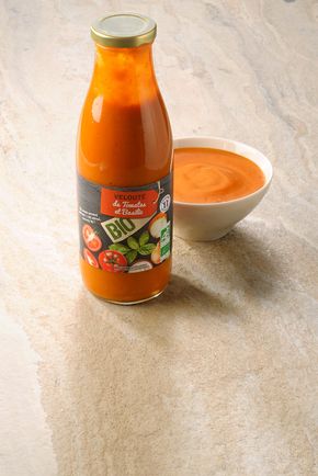 Le  Velouté de tomates et basilic BIO