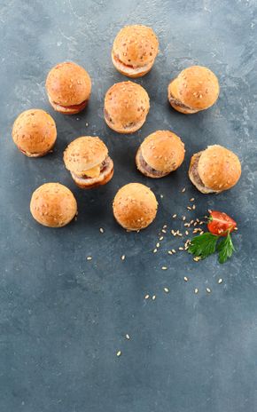 Les Mini cheeseburgers