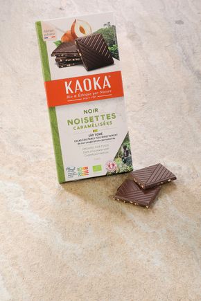 Le Chocolat noir noisettes caramélisées BIO