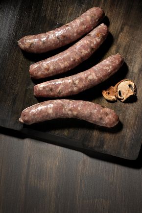Les Saucisses aux cèpes