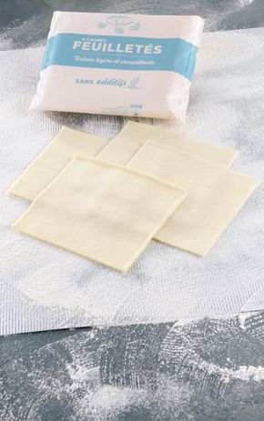 Les Pâtes feuilletées carrées