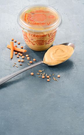 Le Houmous lentilles corail et carottes  BIO