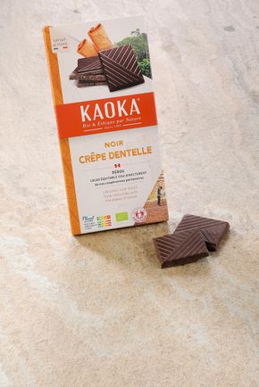 Le Chocolat noir crêpe dentelle BIO
