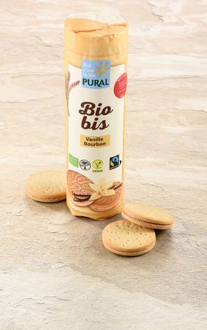 Les Biscuits fourrés vanille Bourbon BIO
