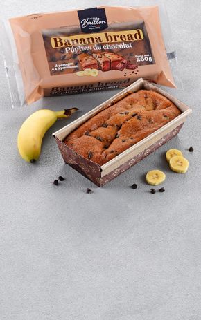 Le Banana bread aux pépites de chocolat à partager