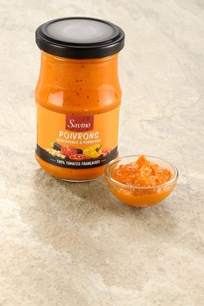 La Sauce poivrons aubergines parmesan