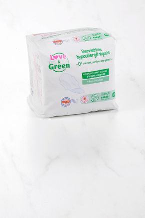 Les Serviettes hygiéniques ultra SUPER "Love&Green"